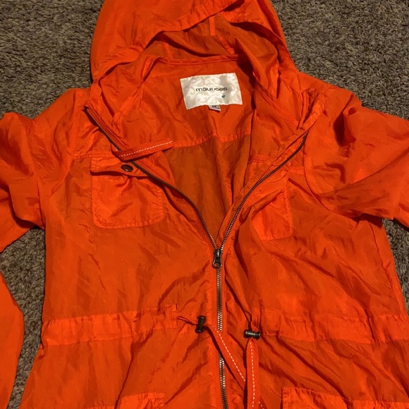 Maurice’s orange thin jacket size M - Picture 3 of 3